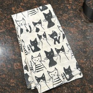 Anthropologie Cat Dish Towel